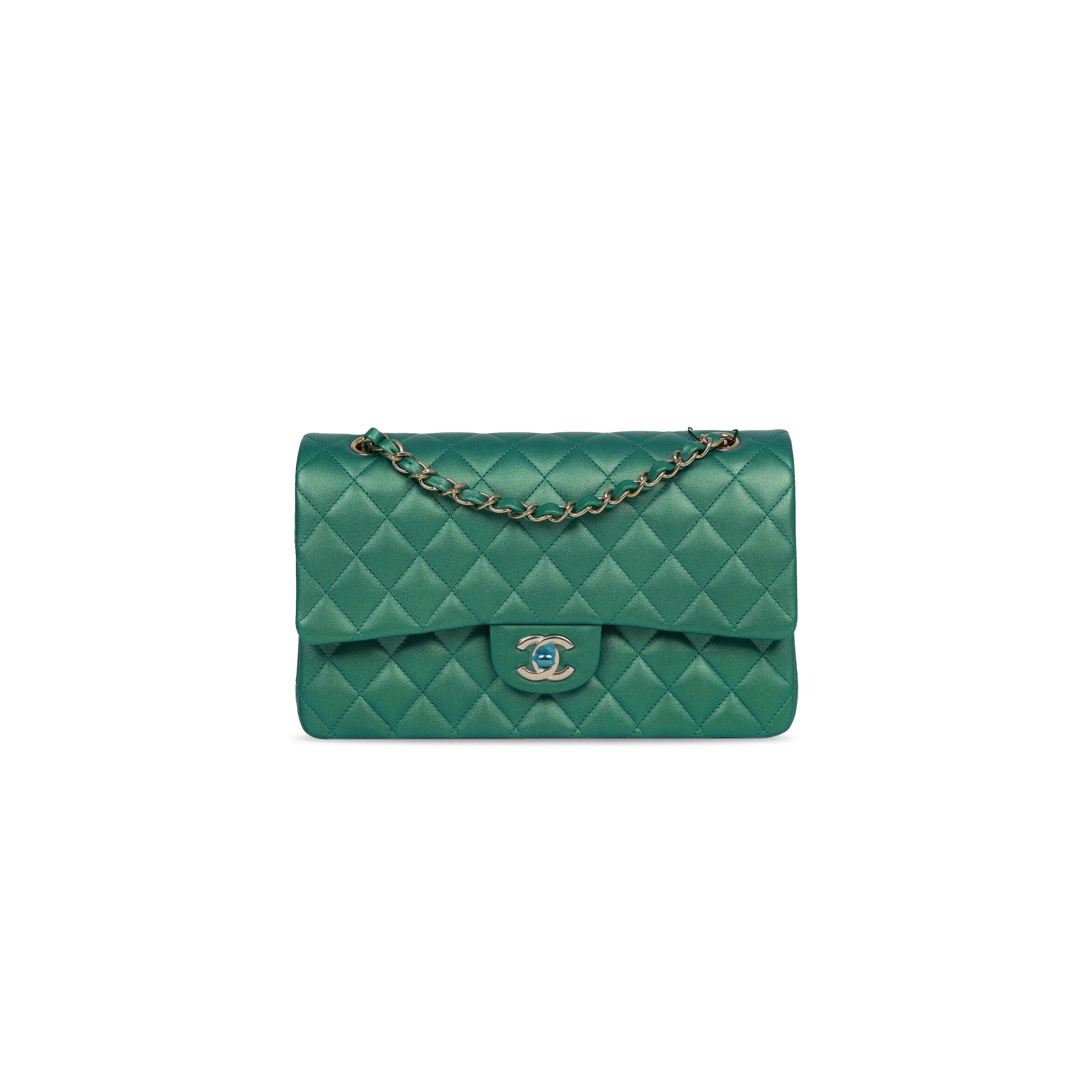 CHANEL IRIDESCENT MEDIUM DOUBLE FLAP 11065427 (25*15*6cm)